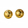 Vintage Geometric Stainless Steel Earrings With Electroplating Design