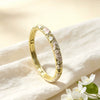 Vintage Glazed Diamondencrusted Goldplated Open Bangle Bracelet With Elegant Geometric Design
