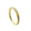 Vintage Glazed Diamondencrusted Goldplated Open Bangle Bracelet With Elegant Geometric Design