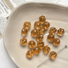 Vintage Glazed Glass Pumpkin Beaded Accessories Handmade Bracelet And Necklace With Circle Pattern And Environmentally Friendly Design