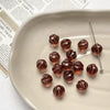 Vintage Glazed Glass Pumpkin Beaded Accessories Handmade Bracelet And Necklace With Circle Pattern And Environmentally Friendly Design