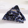 Vintage Handmade Acrylic Acetate Triangle Ponytail Hair Clip For Women Stylish Hair Accessory