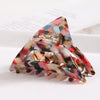 Vintage Handmade Acrylic Acetate Triangle Ponytail Hair Clip For Women Stylish Hair Accessory