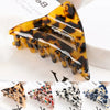Vintage Handmade Acrylic Acetate Triangle Ponytail Hair Clip For Women Stylish Hair Accessory