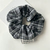 Vintage Handmade Mixed Material Plaid Hair Accessories Hair Ring Hair Rope