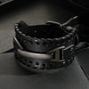 Vintage Leather Bracelet Geometric Style Electroplating Unisex
