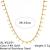 Vintage Minimalist Stainless Steel Ushaped Cross Chain Necklace With Electroplated Titanium Steel Pendant Unisex Jewelry