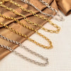 Vintage Minimalist Stainless Steel Ushaped Cross Chain Necklace With Electroplated Titanium Steel Pendant Unisex Jewelry