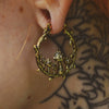 Vintage Mushroom Alloy Earrings Electroplating For Women