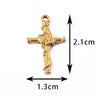 Vintage Personality Cross Pendant Stainless Steel Oil Pressure Rose Embossed Electroplated Accessories