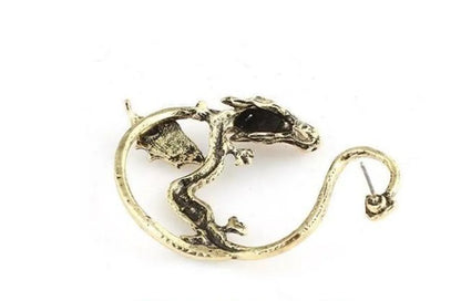 Vintage Personality Domineering Three-Dimensional Dragon Kiss Earrings