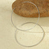 Vintage Plain Hoop Women's Stainless Steel Electroplated Earrings
