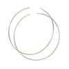 Vintage Plain Hoop Women's Stainless Steel Electroplated Earrings