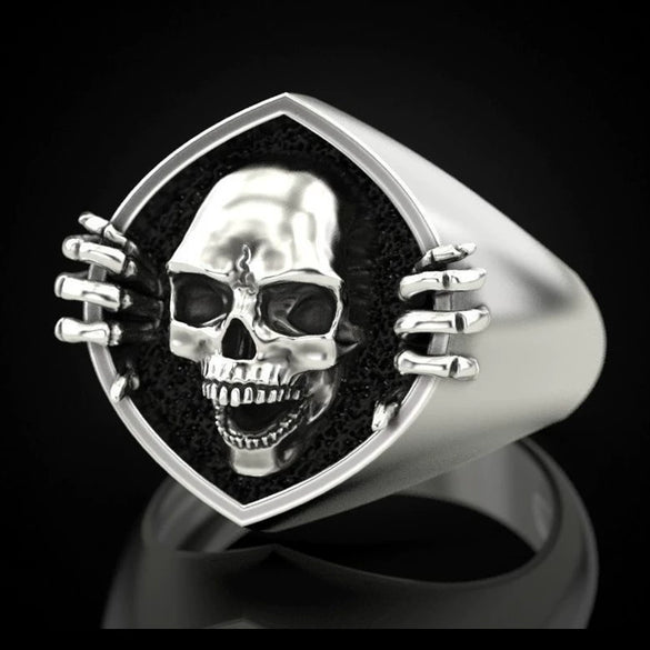 Vintage Punk Skull Alloy Men's Ring Jewelry