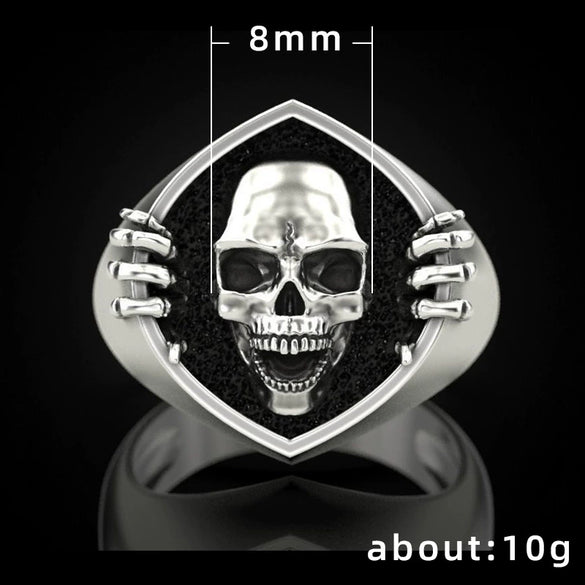 Vintage Punk Skull Alloy Men's Ring Jewelry