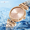 Vintage Quartz Women's Watch With Mesh Band And Alloy Case Round Dial Printed Logo