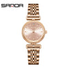 Vintage Quartz Women's Watch With Mesh Band And Alloy Case Round Dial Printed Logo