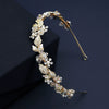 Vintage Rhinestone Flower Bridal Headband Handmade Wedding Hair Accessory For Women