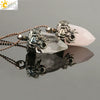 Vintage Silver Tone Crystal Spider Pendant Necklace Minimalist Insect Jewelry With Tapered Pendant On Ball Chain