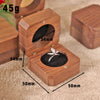 Vintage Solid Wood Jewelry Box With Inverted Inner Circle Design Exquisite Wooden Ring Necklace And Earrings Storage Packaging Box