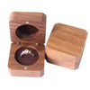 Vintage Solid Wood Jewelry Box With Inverted Inner Circle Design Exquisite Wooden Ring Necklace And Earrings Storage Packaging Box