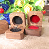 Vintage Solid Wood Jewelry Box With Inverted Inner Circle Design Exquisite Wooden Ring Necklace And Earrings Storage Packaging Box