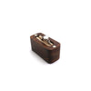 Vintage Solid Wood Mini Ring Box With Cotton Linen Lining Carved Wooden Jewelry Storage Case