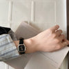 Vintage Square Alloy Women's Leisure Watch