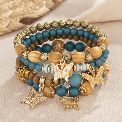 Vintage Style Butterfly Alloy Wholesale Bracelets