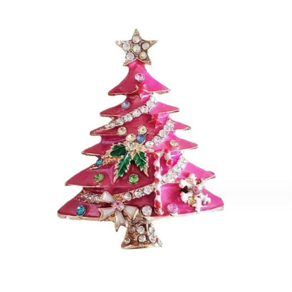 Vintage Style Christmas Tree Alloy Unisex Brooches