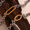 Vintage Style Classic Style Oval Stainless Steel Plating 18k Gold Plated Bracelets Necklace