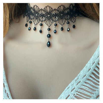 Vintage Style Flower Lace Halloween Women's Choker