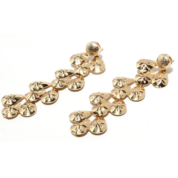 Vintage Style Geometric Alloy Plating Drop Earrings