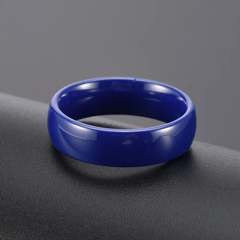 Vintage Style Geometric Ceramics Plating Unisex Rings