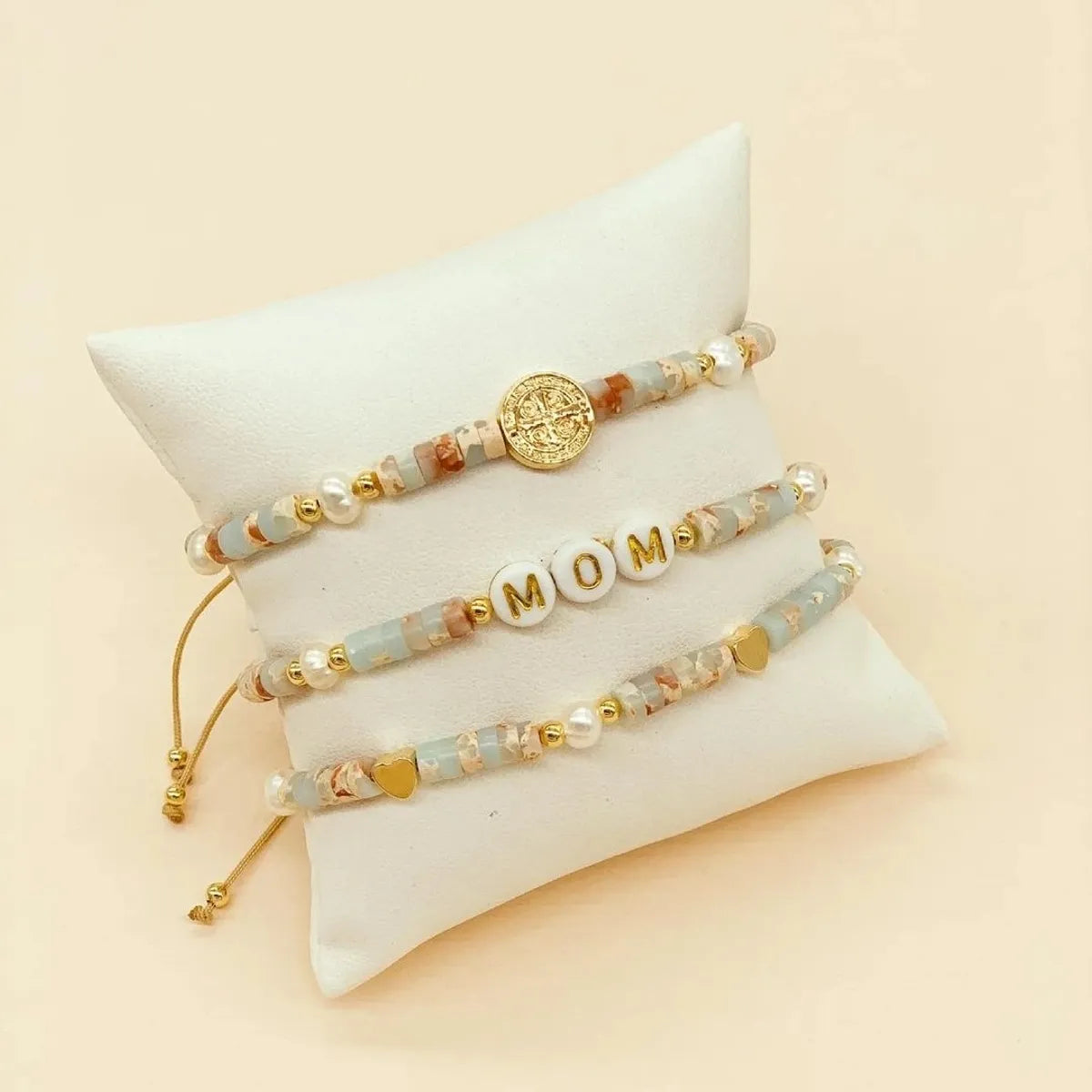 Vintage Style Geometric Letter Shell Wholesale Bracelets