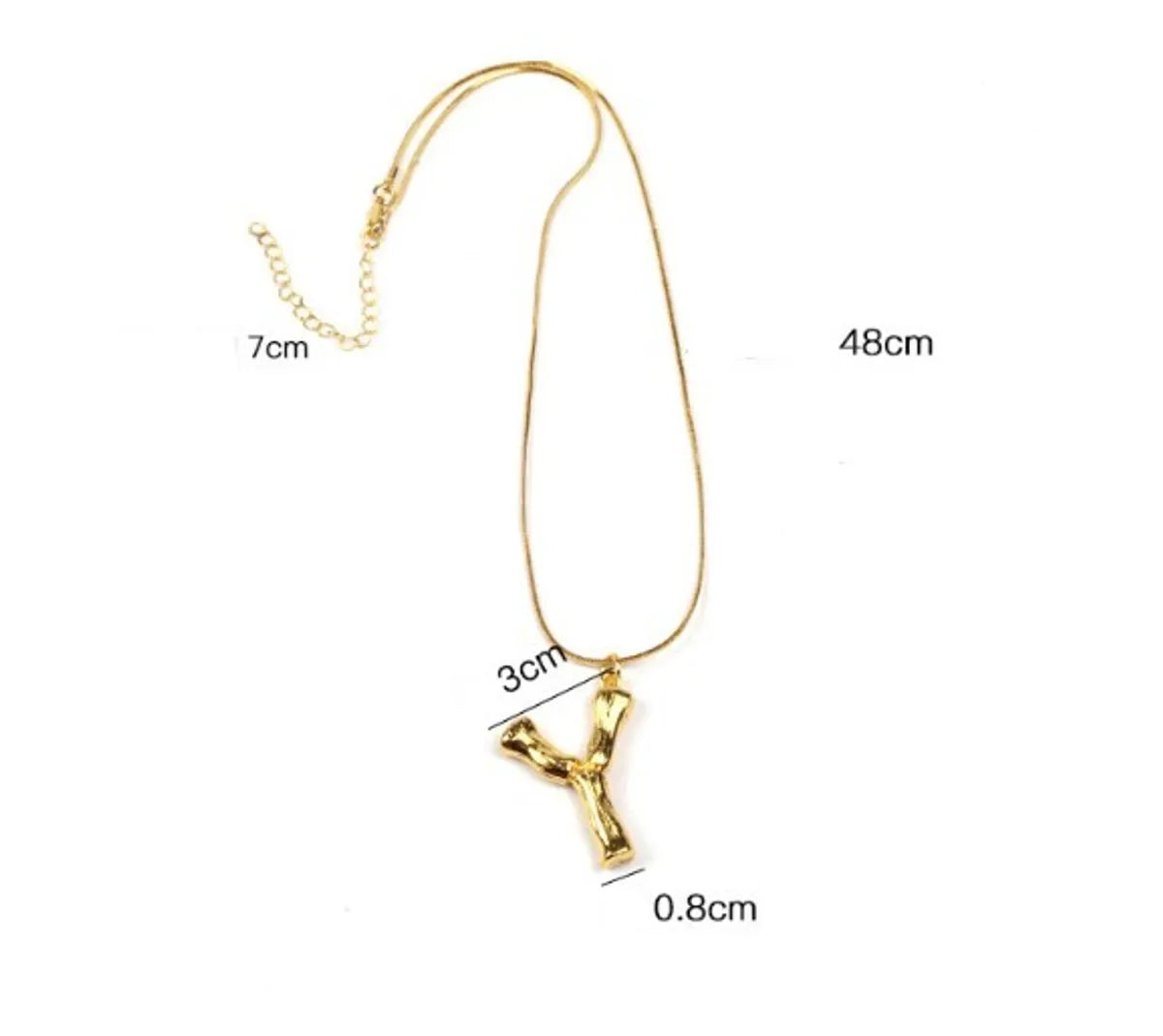 Vintage Style Letter Alloy Plating Unisex Pendant Necklace