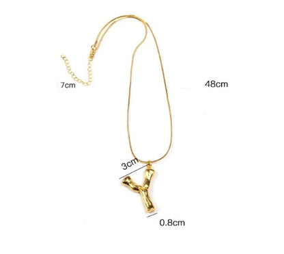 Vintage Style Letter Alloy Plating Unisex Pendant Necklace