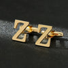 Vintage Style Letter Iron Plating Unisex Cufflinks