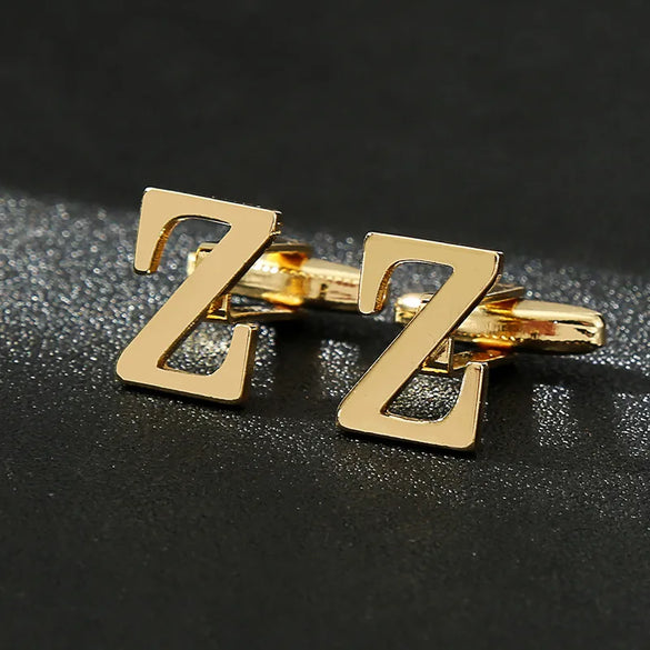 Vintage Style Letter Iron Plating Unisex Cufflinks