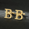 Vintage Style Letter Iron Plating Unisex Cufflinks