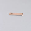 1 Piece Stainless Steel 18K Gold Plated Rose Gold Plated Palm Customization Laser Engraving Rectangle