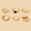 Vintage Style Roman Style Round Alloy Enamel Women's Rings