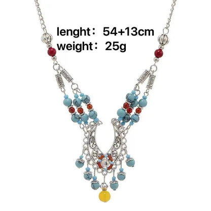 Vintage Style Roman Style Round Alloy Women'S Earrings Necklace