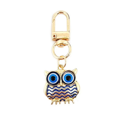 Vintage Style Simple Style Owl Alloy Enamel Bag Pendant Keychain