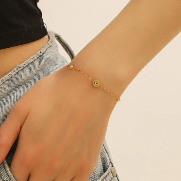 Vintage Style Simple Style Roman Numeral Butterfly 304 Stainless Steel Bracelets In Bulk