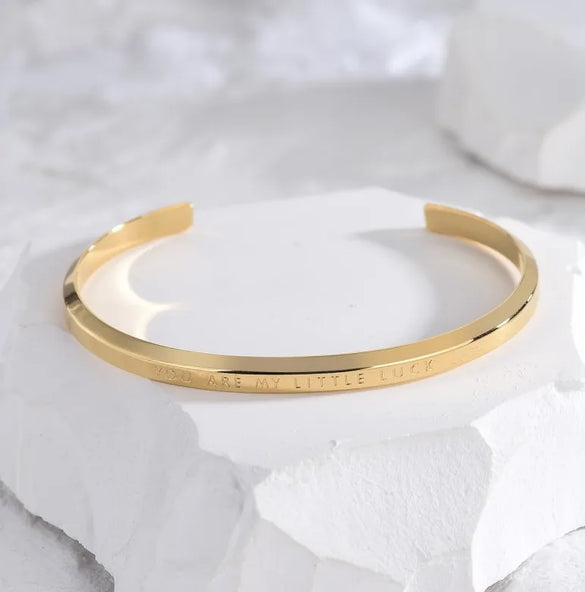 Vintage Style Simple Style Roman Style Letter Roman Numeral 304 Stainless Steel 18K Gold Plated Bangle In Bulk