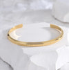 Vintage Style Simple Style Roman Style Letter Roman Numeral 304 Stainless Steel 18K Gold Plated Bangle In Bulk