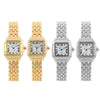 Vintage Style Square Single Folding Buckle Quartz Women'S Watches