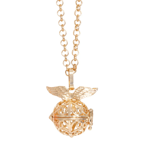 Vintage Style Streetwear Angel Wings Wings Stainless Steel Copper Plating 18k Gold Plated Pendant Necklace