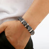 Vintage Style Streetwear Skull Stainless Steel Men'S Bangle